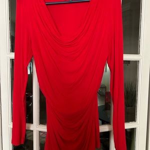 Adrianna Papell red blouse